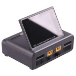 Original ToolkitRC M8D 1600W 50A Balance Touch Screen Charger 65W Fast Charge Dual Channels 1-8S Battery Charger for RC Plastic